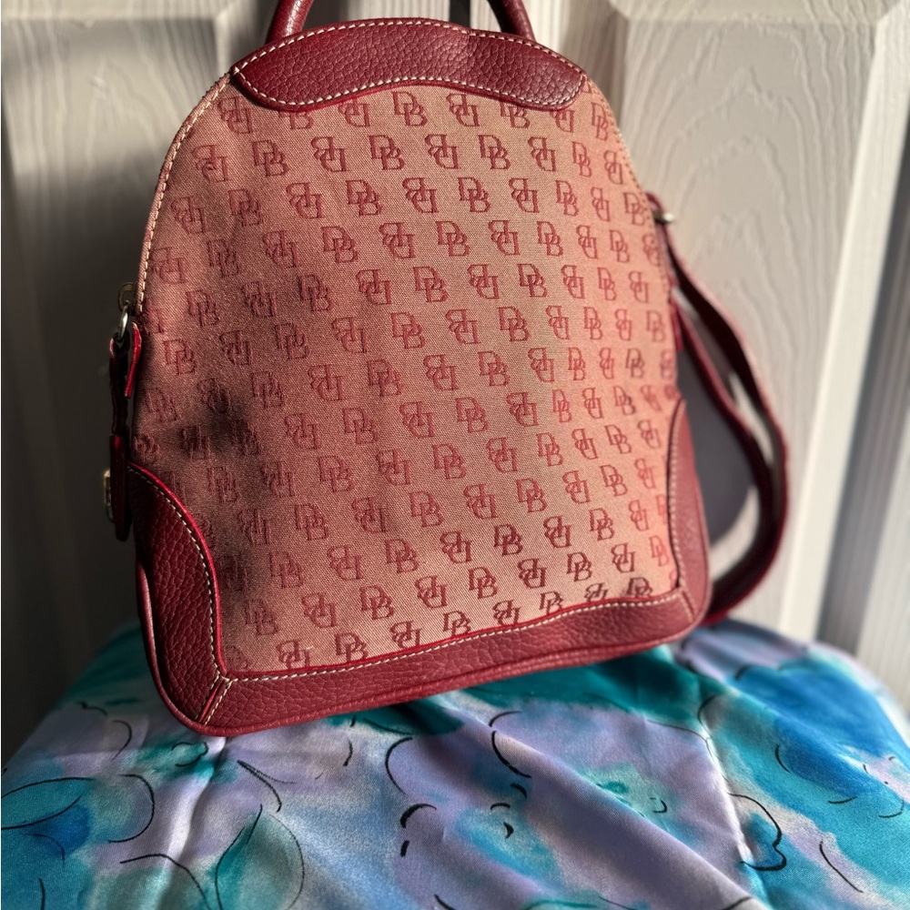 90s Vintage Pink Dooney and Bourke Backpack